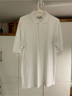 Y2K  Italian White Polo Shirt - Classic Short Sleeve